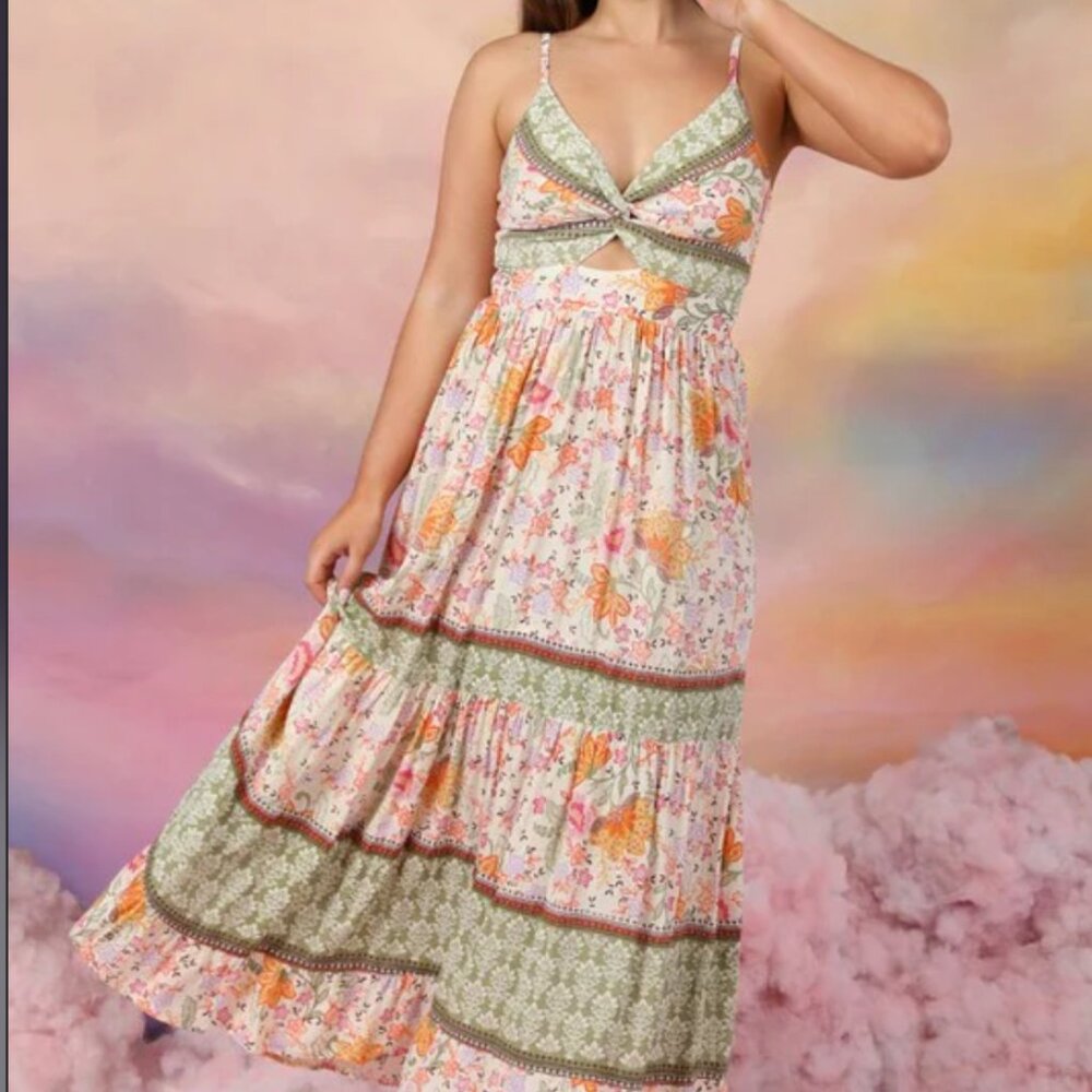 Angie - Twist Maxi Dress - Picture 1 of 4